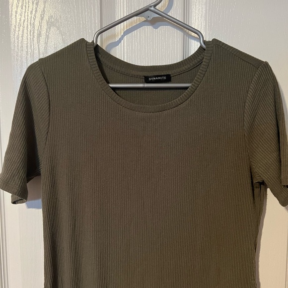 Dynamite Army Green Tunic Top! Size large! Never worn! - Picture 2 of 5